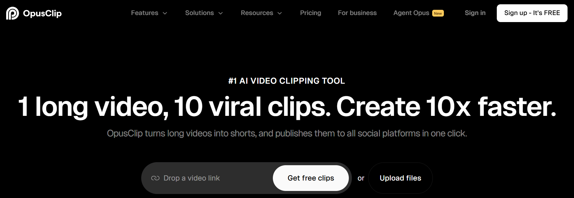 opus clip - Best AI Podcast Clip Generator