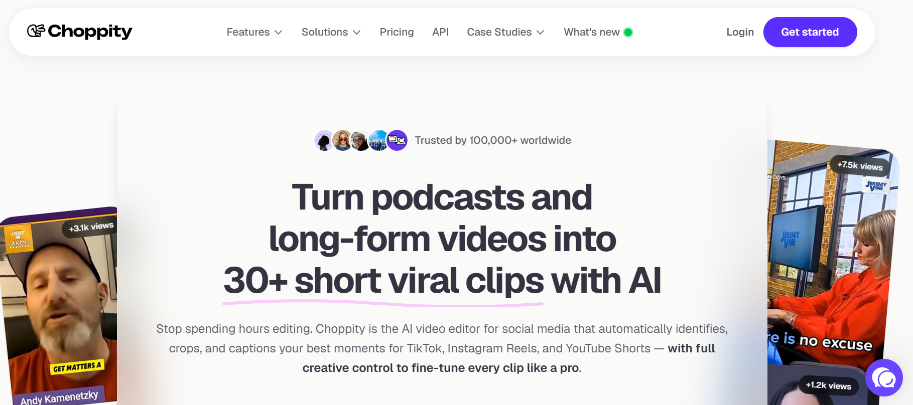 choppity - Best AI Podcast Clip Generator