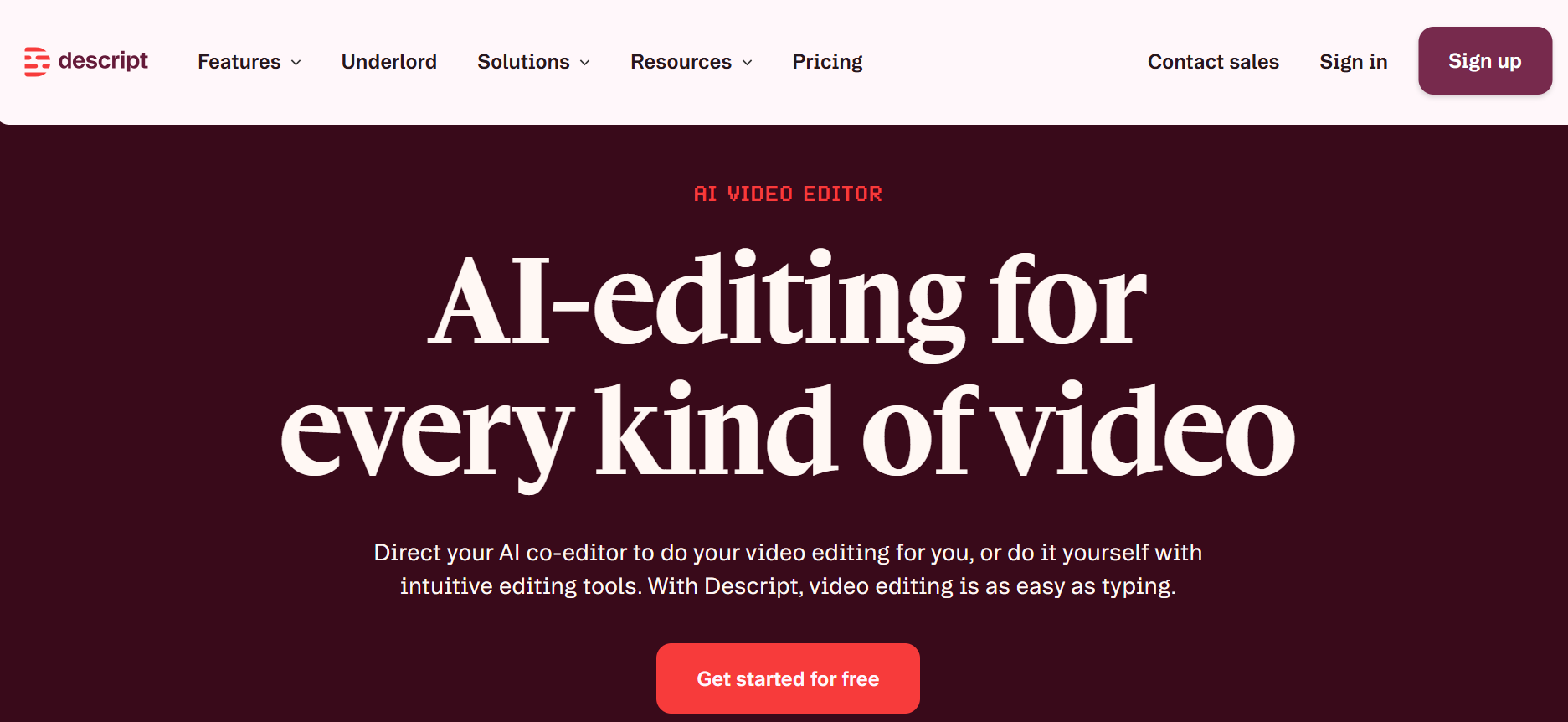 descript - Best AI Podcast Clip Generator