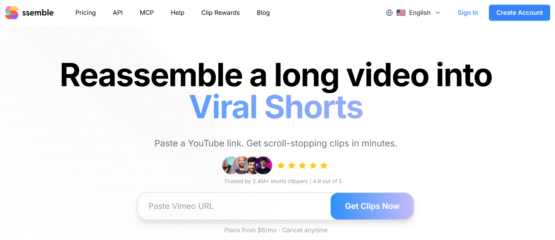 ssemble - Best AI Podcast Clip Generator