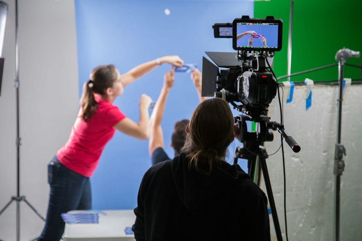 woman creating a video - Social Media Video Marketing