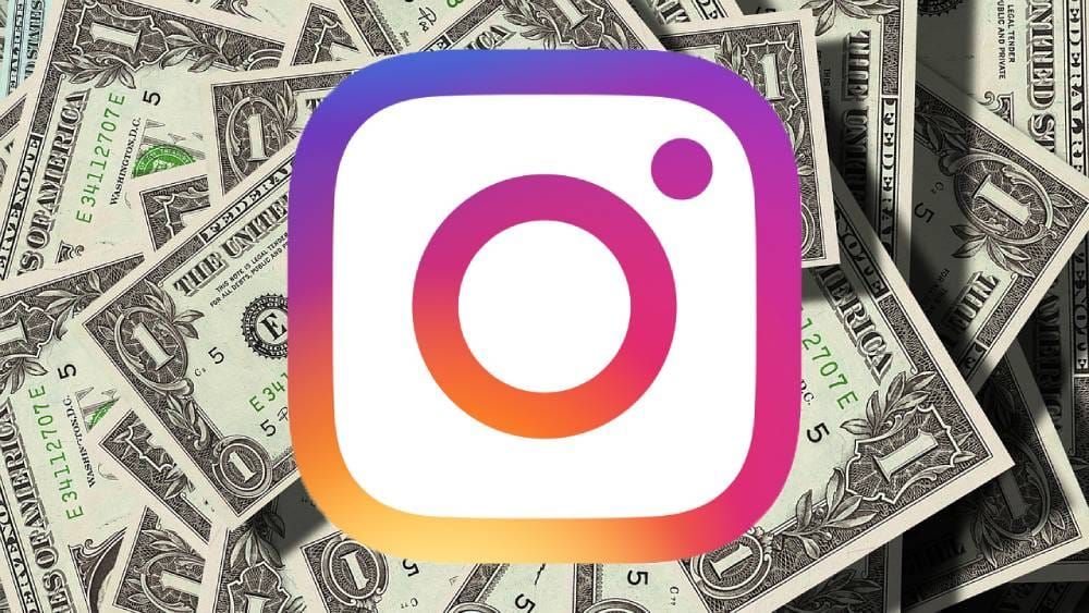 instagram logo and dollar bills - How Much Instagram Pays for Reels Views