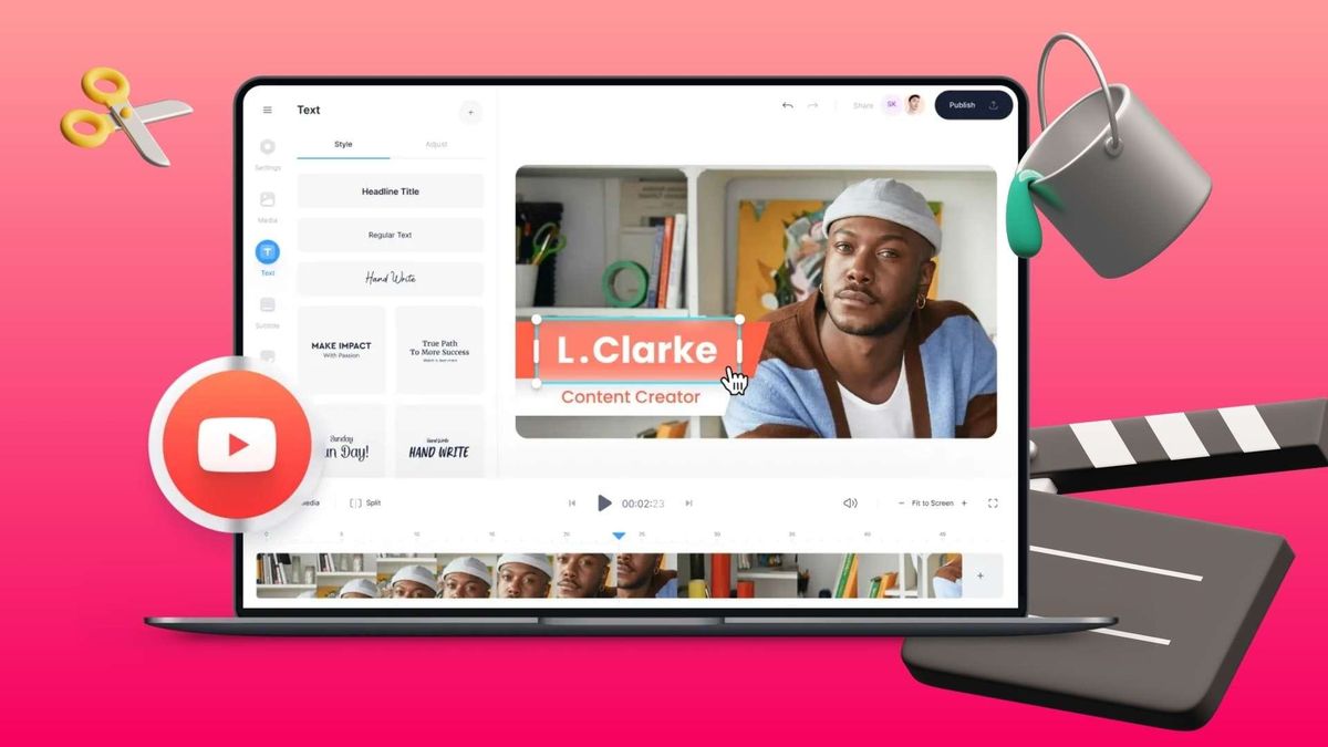 Creator's screen - Best Video Editing Software for Content Creators