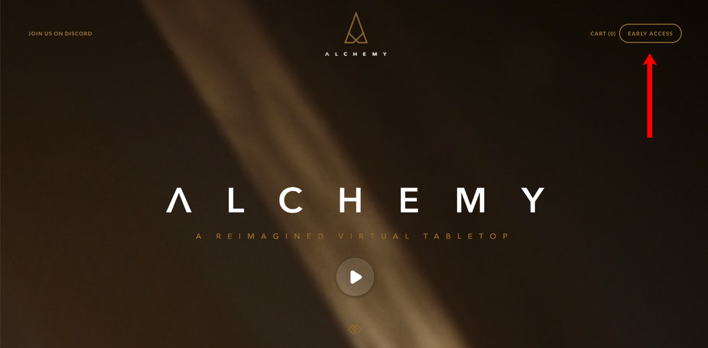 Image of the Alchemy Home Page