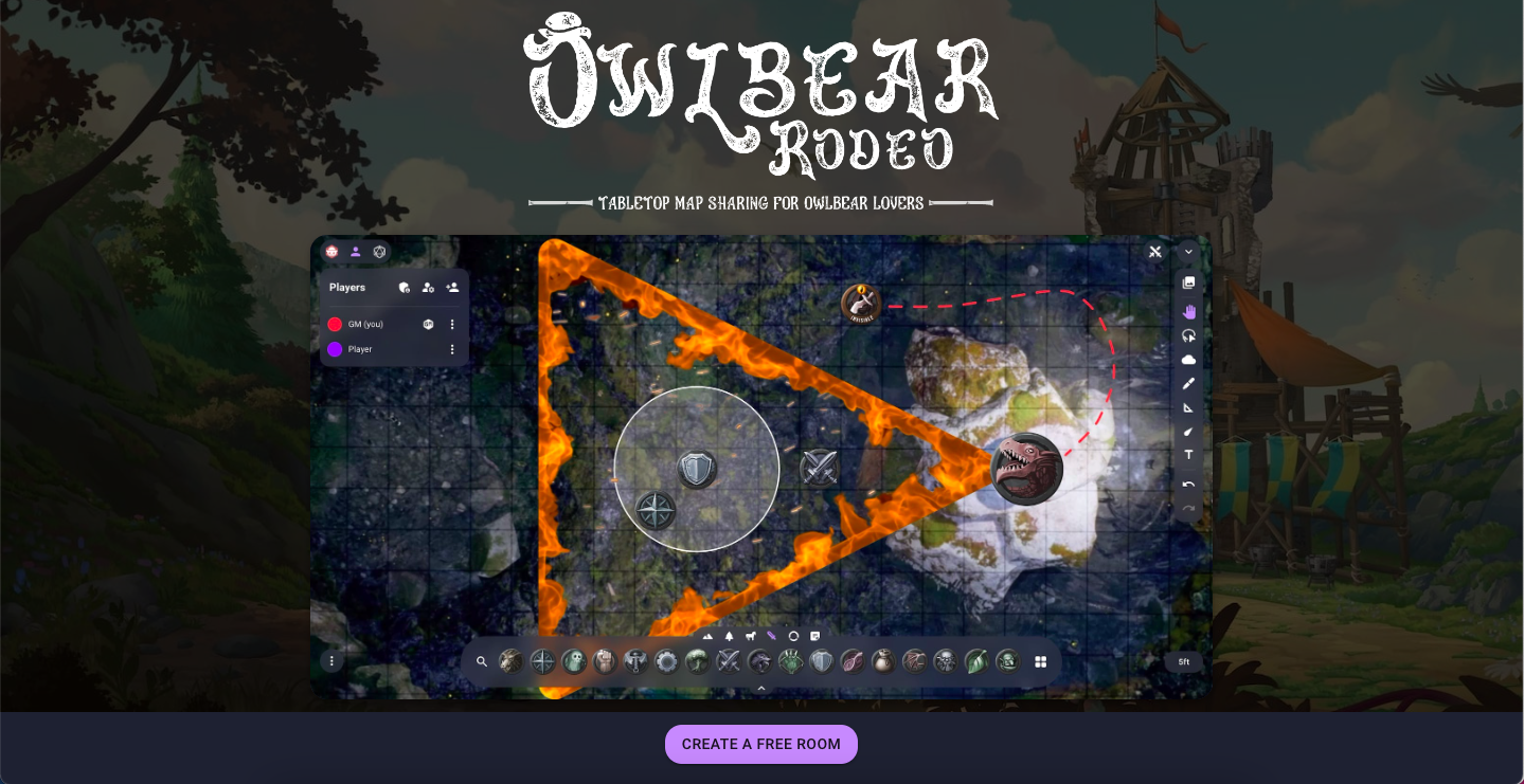 Create a room page on Owlbear Rodeo
