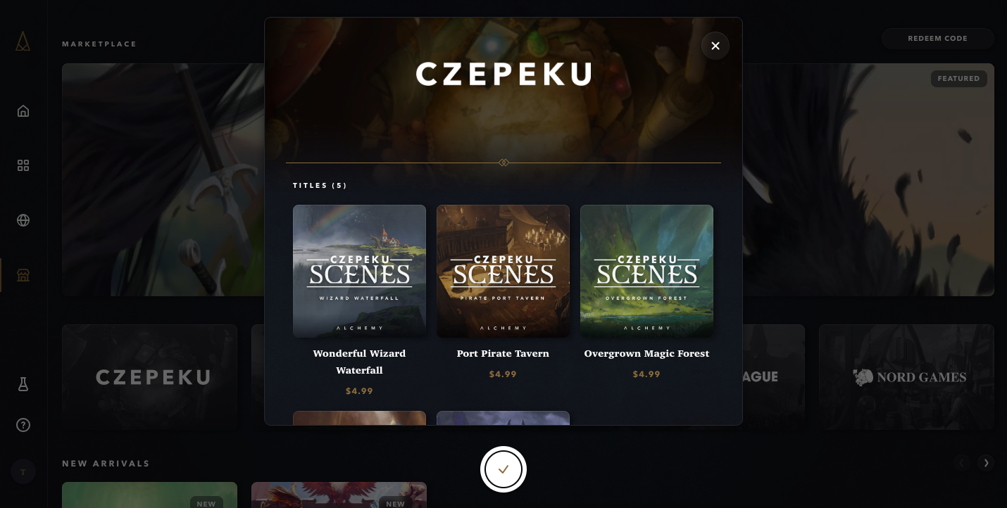 Czepeku Modules on Alchemy RPG