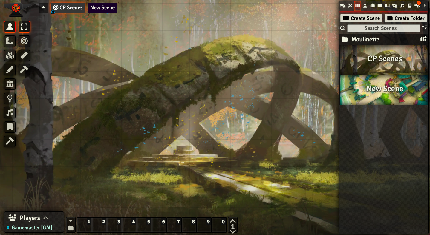 Czepeku Scene imported to Foundry VTT