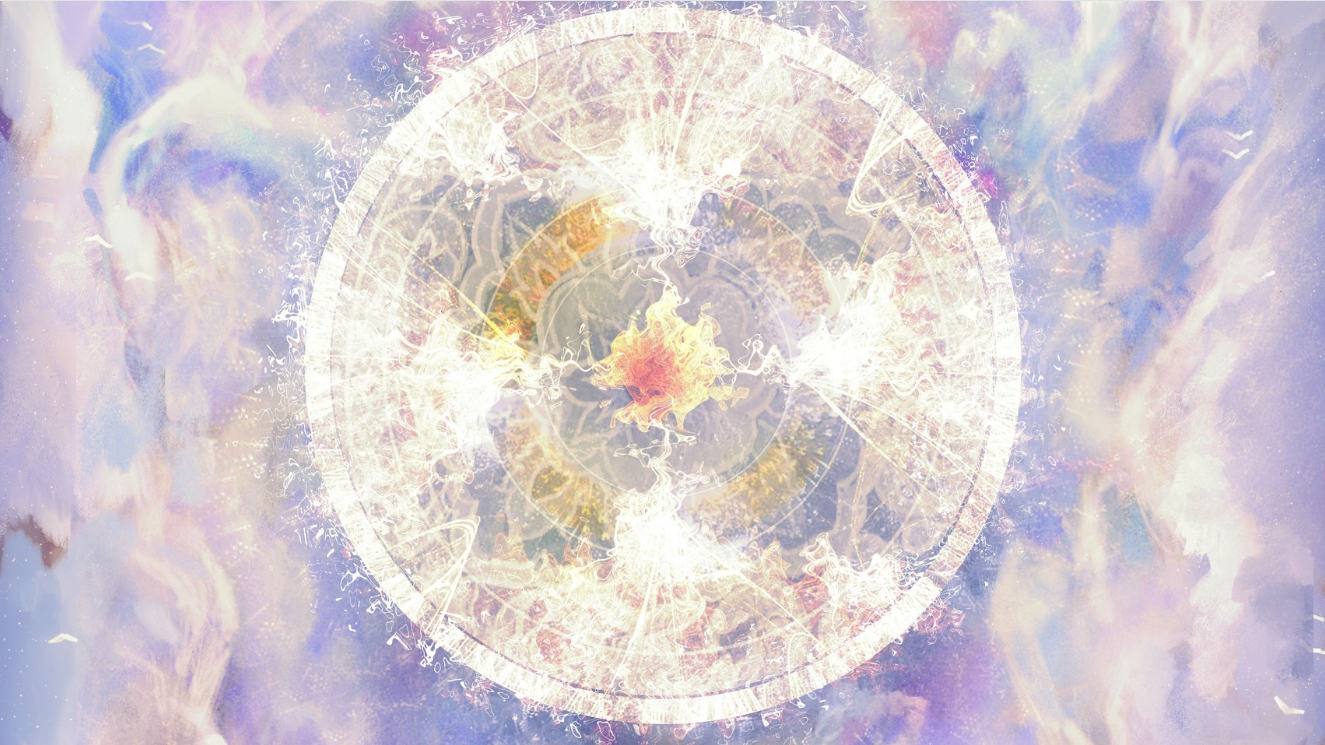 Explore a celestial wonderland, featuring giant, golden, cloud-wrapped swords towering above puffy cumulus clouds. Ethereal steps lead through the sky, leading from a breathtaking view of a beautiful rainbow abyss. Take advantage of the gorgeous variations in this ever-changing realm.