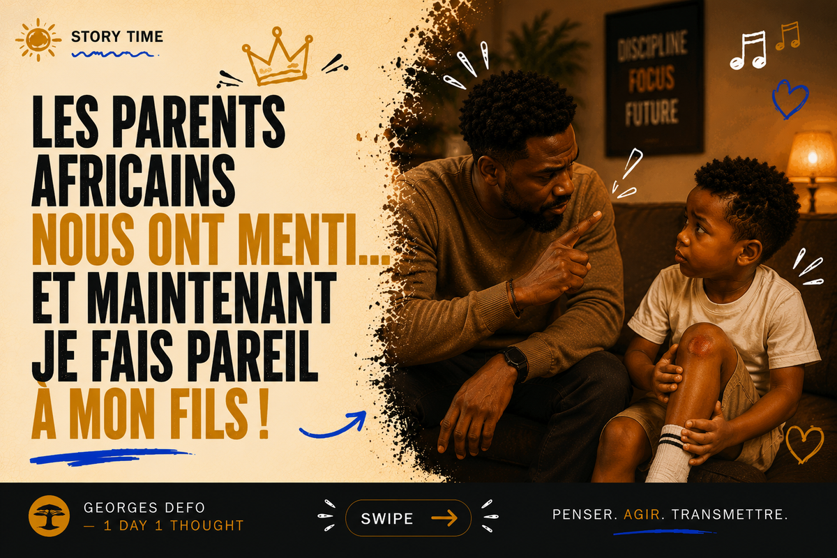“Les parents africains nous ont menti… et maintenant je fais pareil à mon fils 😂”