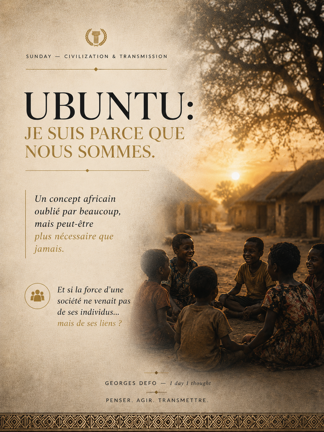 Le concept africain d’Ubuntu