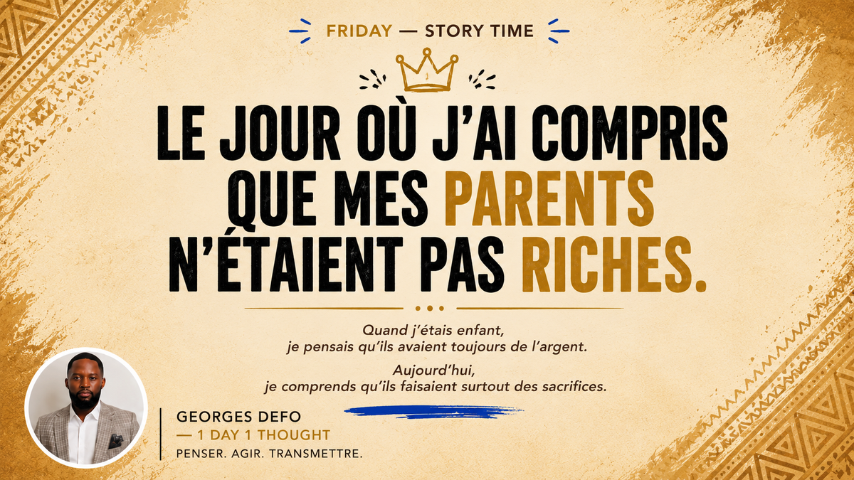 Le jour où j’ai compris que mes parents n’étaient pas riches
