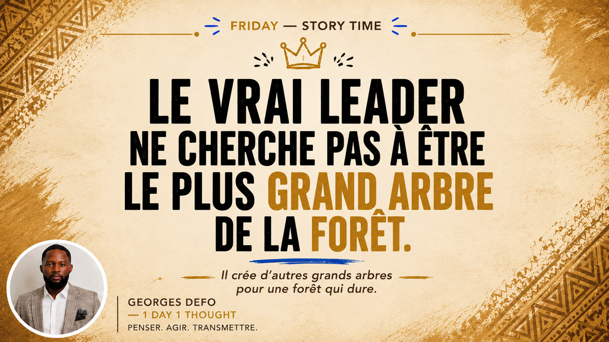 Les plus grands arbres ne sont pas toujours les plus grands leaders