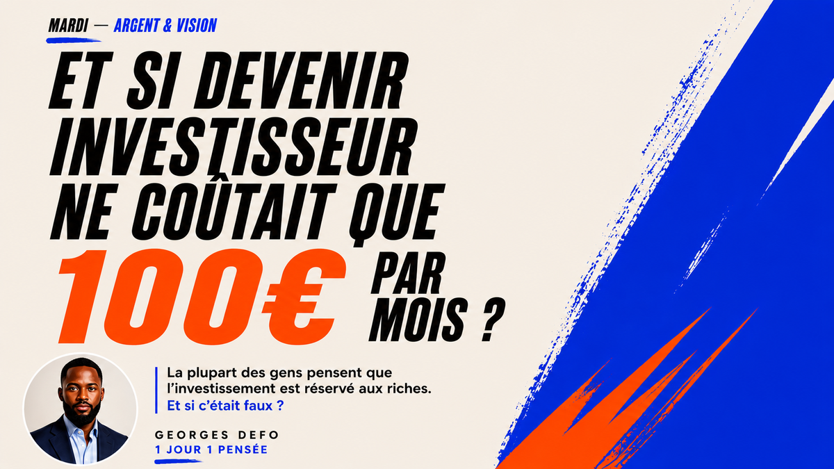 Et si devenir investisseur coûtait seulement 100 € par mois ?