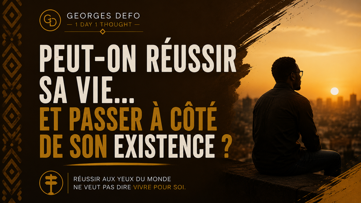Peut-on réussir sa vie… et passer à côté de son existence ?