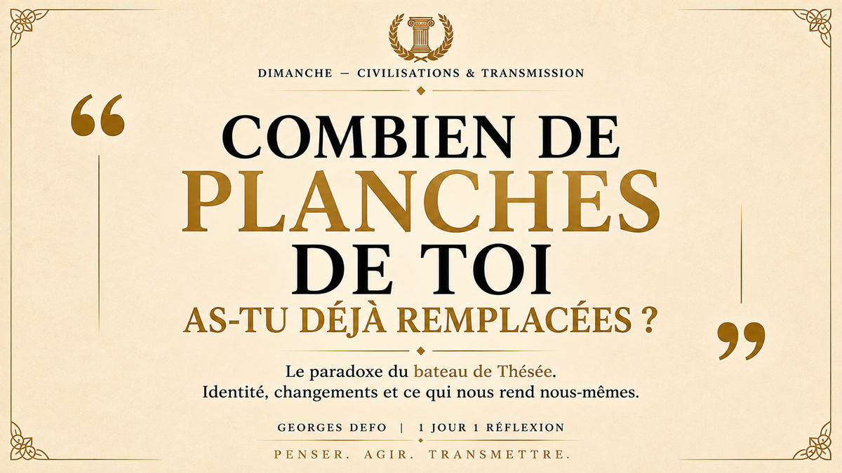 "Je ne te reconnais plus!"