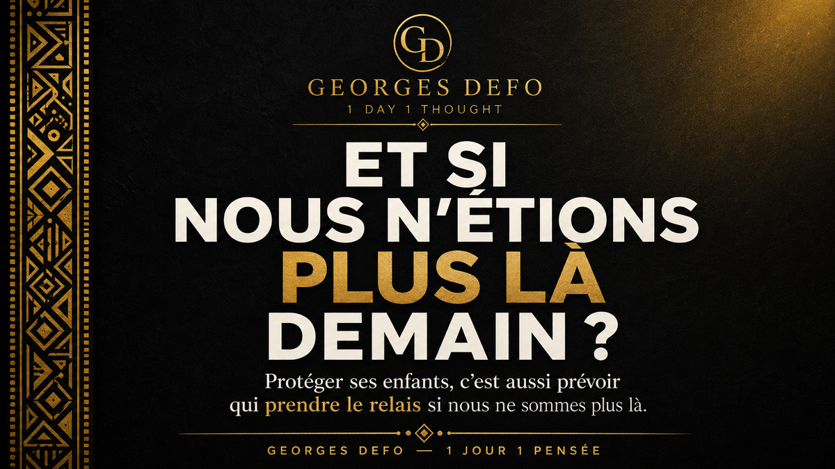 Et si nous n’étions plus là demain ?