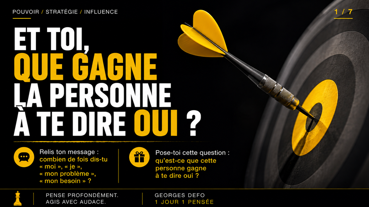 Loi 13 — Lorsque vous demandez de l’aide, faites appel à l’intérêt personnel des gens