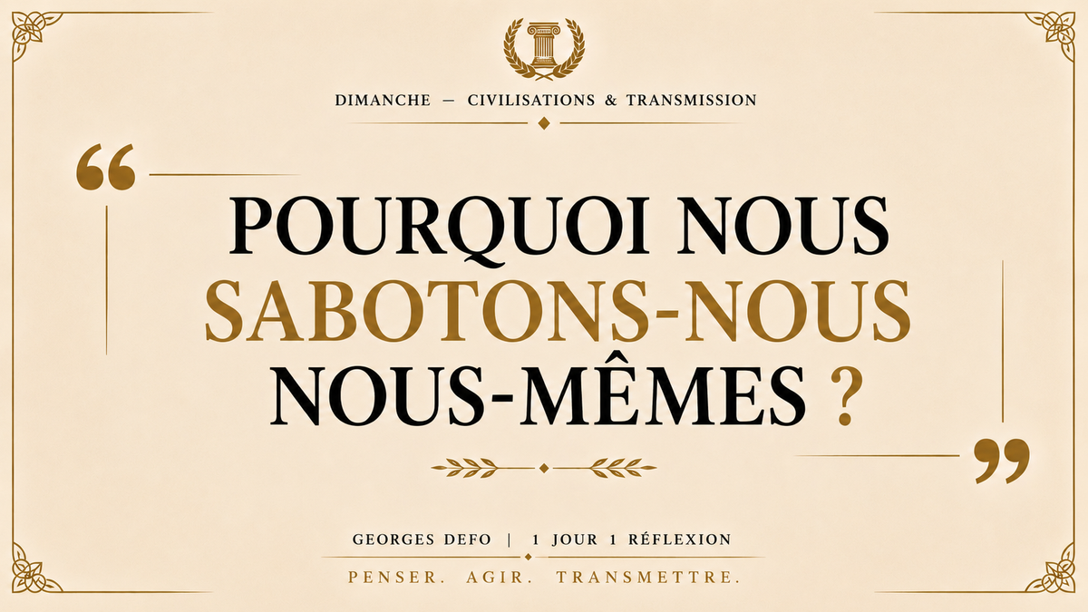 Le principe de l’auto sabotage
