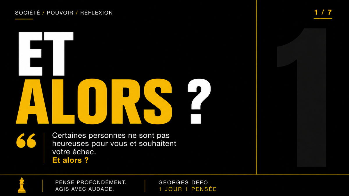 Et alors ?