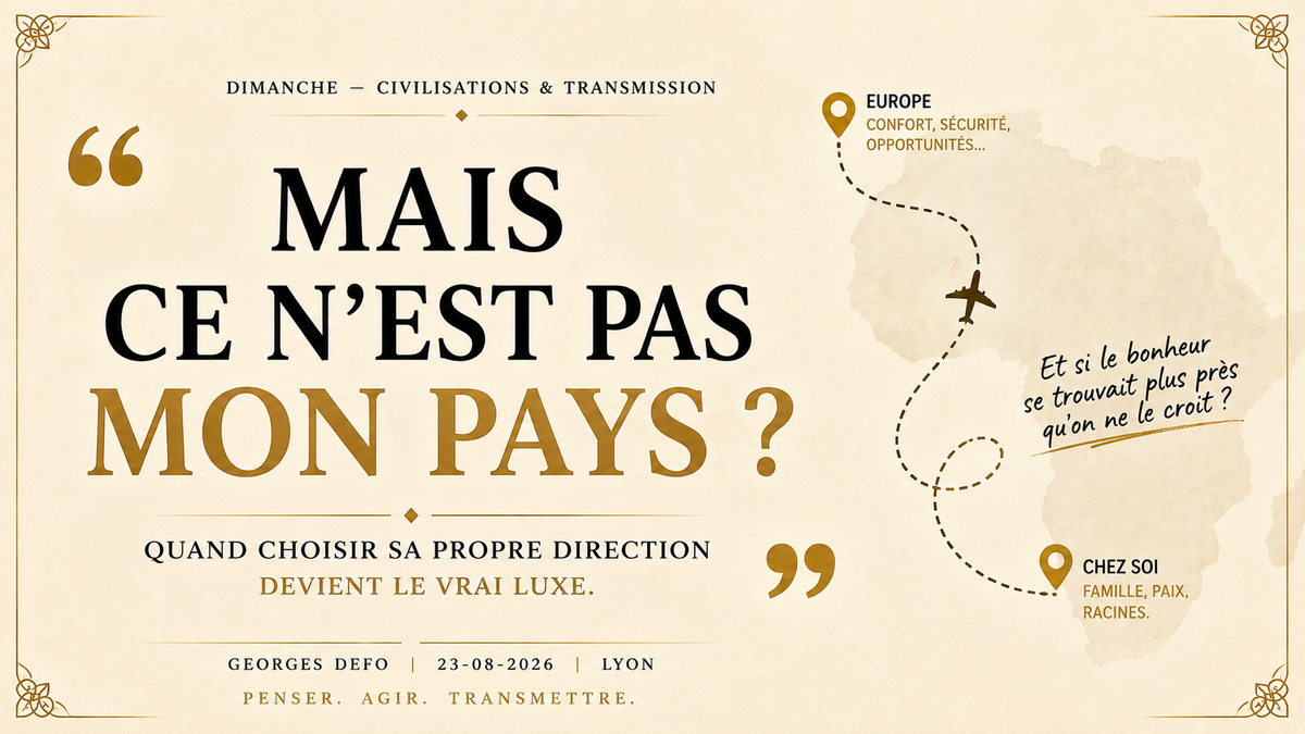 « Mais ce n’est pas mon pays ? »