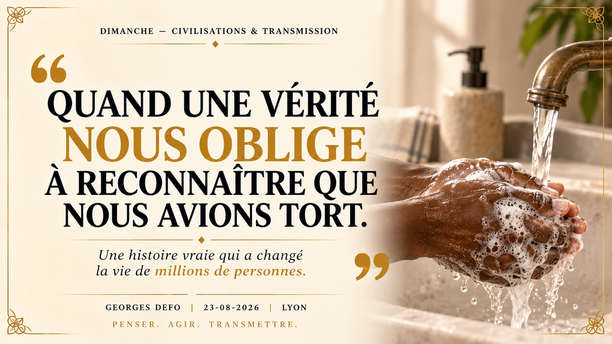 Quand une vérité nous oblige à reconnaître que nous avions tort