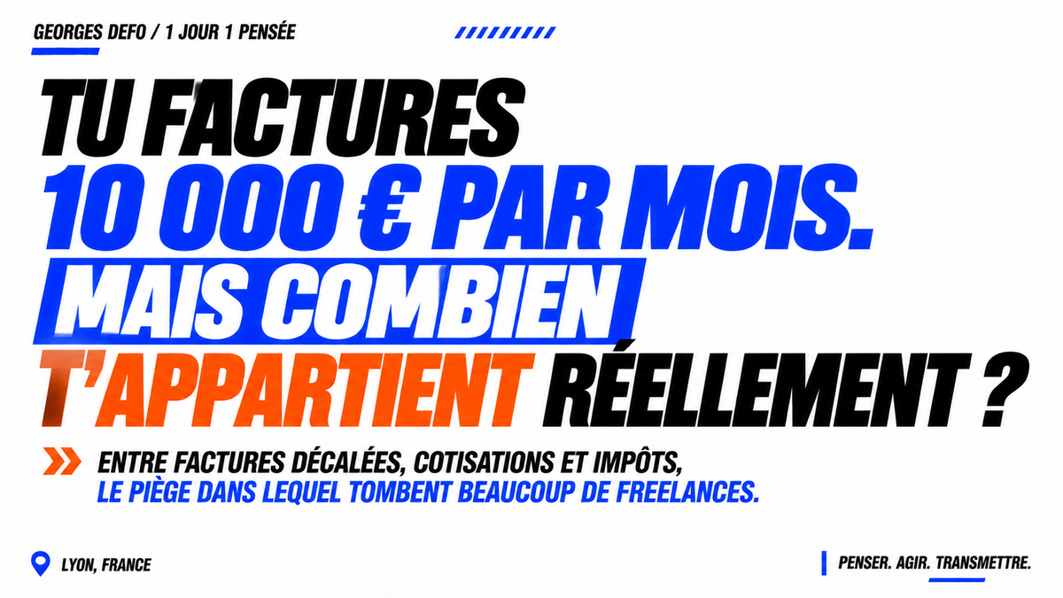 Tu factures 10 000 € par mois. Mais combien t'appartient réellement ?