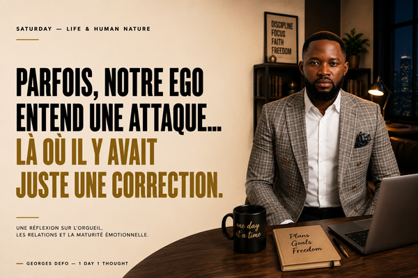 Parfois, notre ego entend une attaque… là où il y avait juste une correction