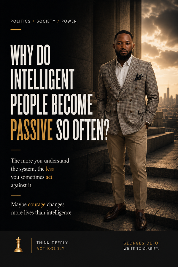 Pourquoi les gens intelligents deviennent souvent passifs?