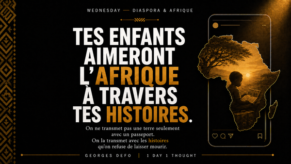 Nos enfants aimeront l’Afrique à travers ce que nous leur transmettons