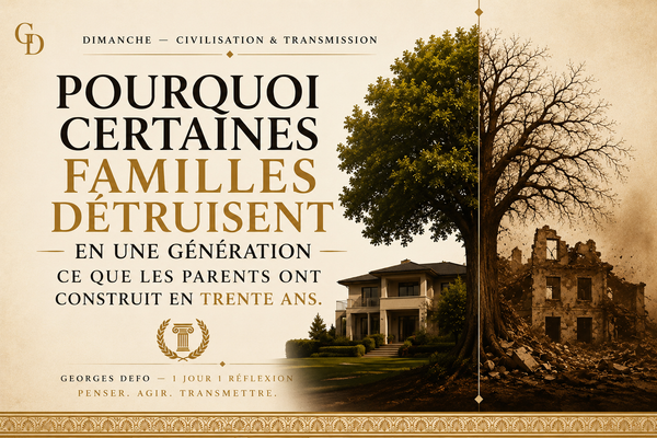 Pourquoi certaines familles détruisent en une génération ce que les parents ont construit en trente ans.
