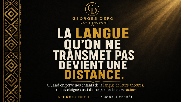 La langue qu’on ne transmet pas devient une distance