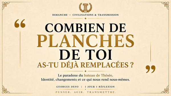 "Je ne te reconnais plus!"