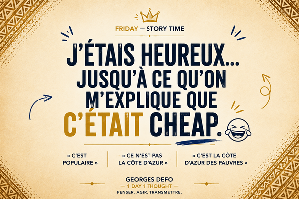 On m’a dit que j’étais allé sur la côte d’Azur des pauvres 🤣🤣