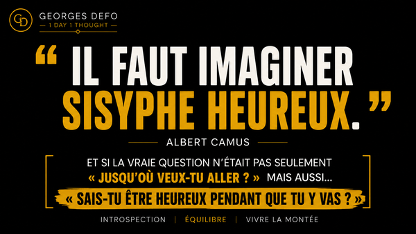 Et si ta vie n’avait pas besoin d’avoir un grand sens ?