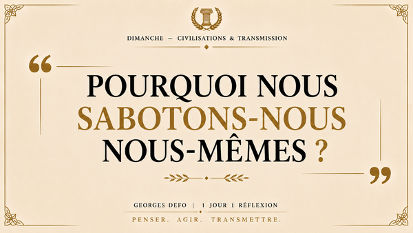 Le principe de l’auto sabotage