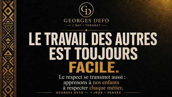 Le travail des autres est toujours facile