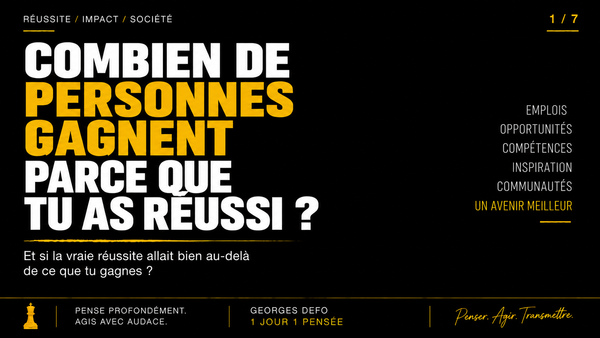 Avec le pouvoir viennent de grandes responsabilités