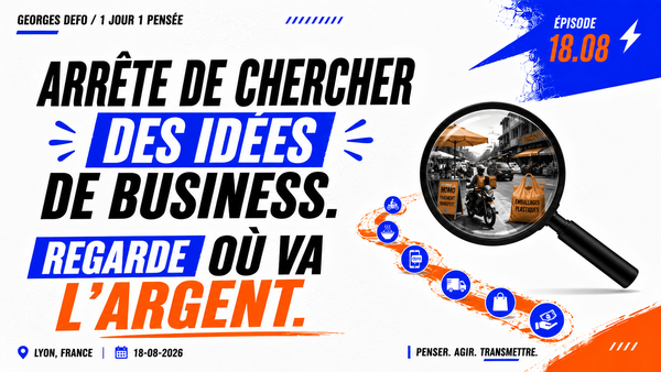 Et si, au lieu de chercher une idée de business, tu regardais simplement où va l’argent ?
