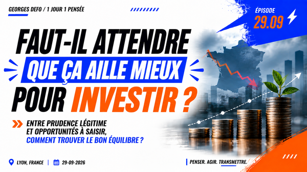 Faut-il attendre que ça aille mieux pour investir ?