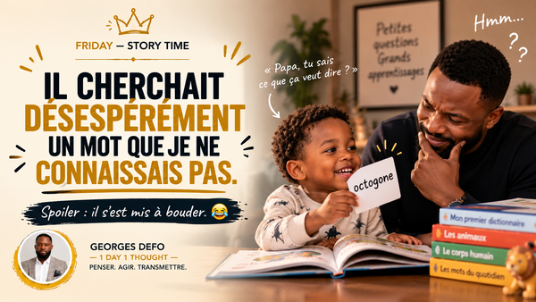 Il voulait absolument trouver un mot que je ne connaissais pas