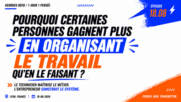 Pourquoi celui qui organise le travail gagne parfois plus que celui qui le fait ?