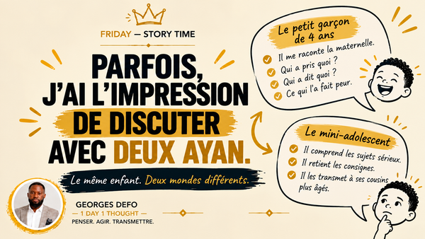 Parfois, j’ai l’impression de discuter avec deux Ayan