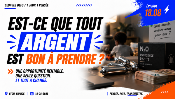 Est-ce que tout argent est bon à prendre ?