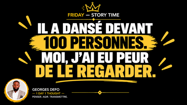 Il a dansé devant 100 personnes. Et c’est moi qui ai eu peur. 😂