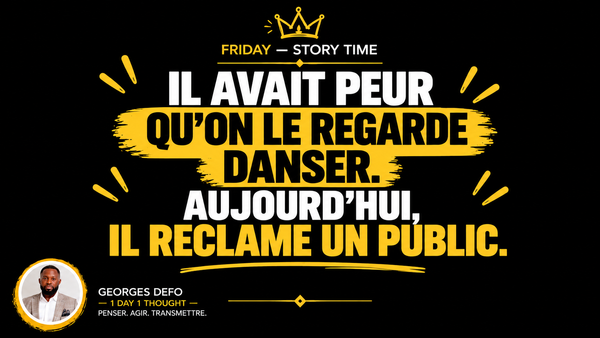 Il avait peur qu’on le regarde danser. Aujourd’hui, il réclame un public. 😂