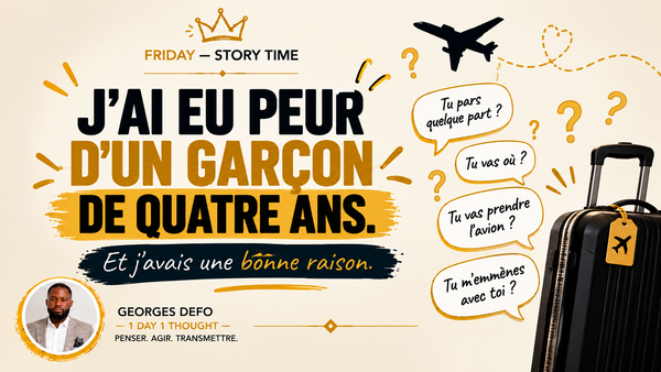 J'ai eu peur d'un garçon de quatre ans. Et j'avais une bonne raison.