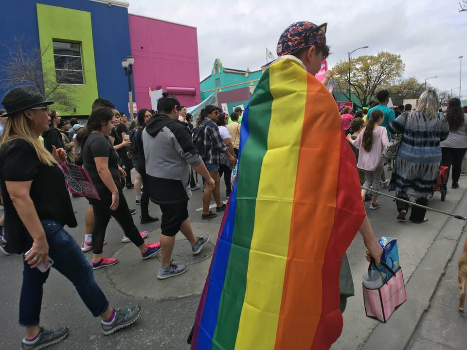 International Women's Day March, San Antonio, Texas.