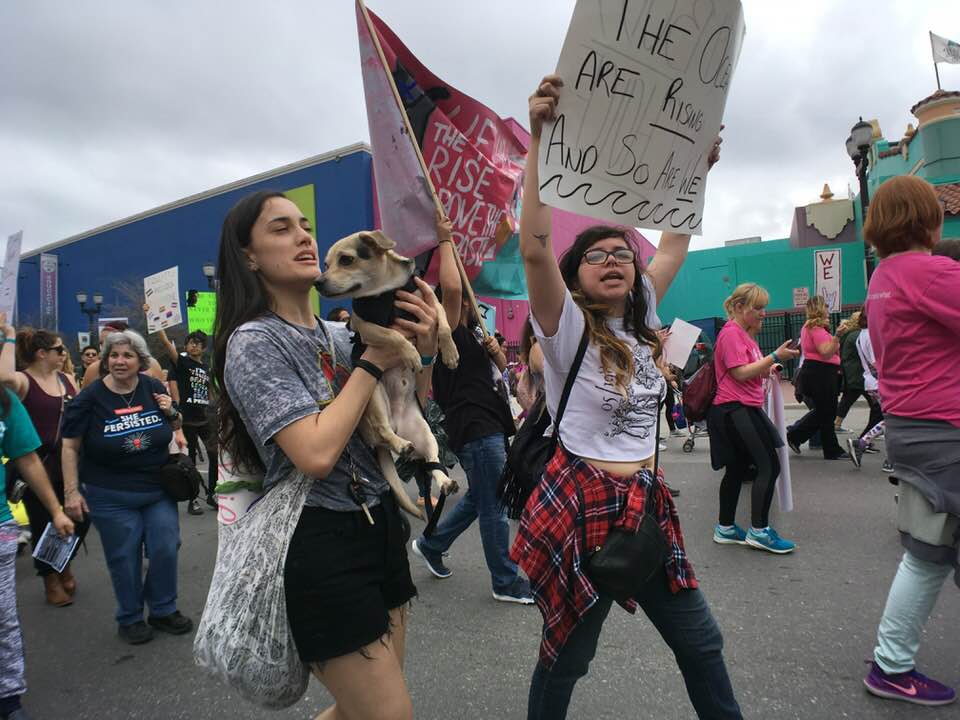 International Women's Day March, San Antonio, Texas.