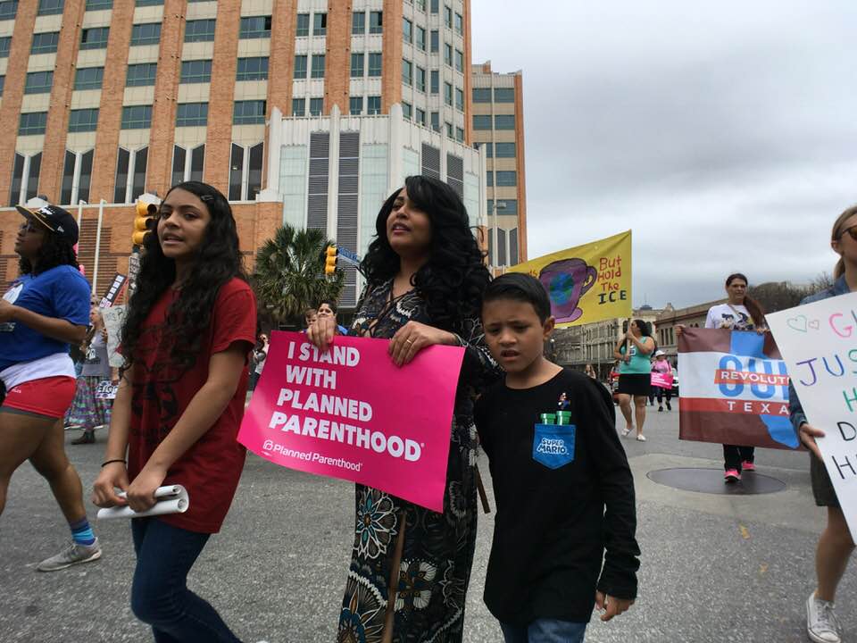 International Women's Day March, San Antonio, Texas.