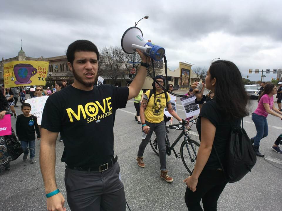 International Women's Day March, San Antonio, Texas.
